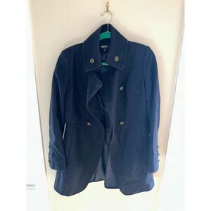 Women’s DKNY Wool Blend Navy Peacoat Size 6